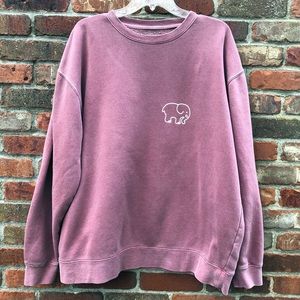 IVORY ELLA Crew Neck Sweatshirt XL Mauve
